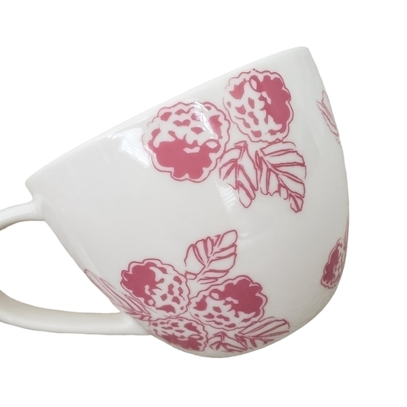 Vintage Starbucks 2007 Coffee Tea Cappuccino Mug White & Pink Raspberries - Picture 5 of 8